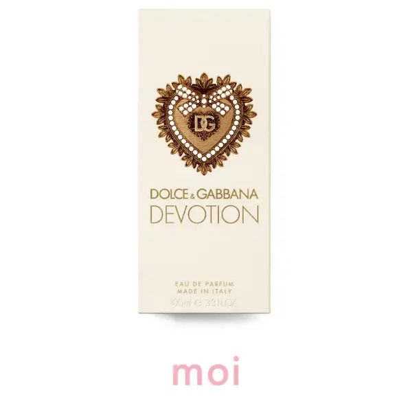Ladies Dolce & Gabbana Devotion Eau de Parfum 3.4 oz - Elegant Heart Design - Made in Italy - Perfect for Special Occasions