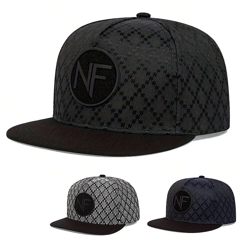 Unisex Classic NF Plaid Baseball Cap, Durable Breathable Soft Adjustable Hat for Daily Wear, Casual Outing Travel