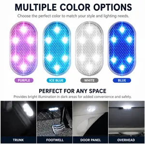 Wireless Led Lights for Car Interior, Car Led Lights Interior, USB Rechargeable Automotive Neon Accent Light