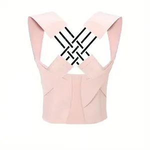 Unisex Waist Trainer Posture Corrector Belt, Adjustable Back Support & Shoulder Brace for Men, Women, Teens – Comfortable Posture Correction & Back Pain Relief Women's Tummy Control Waist Trainer adult female double compression body shaper