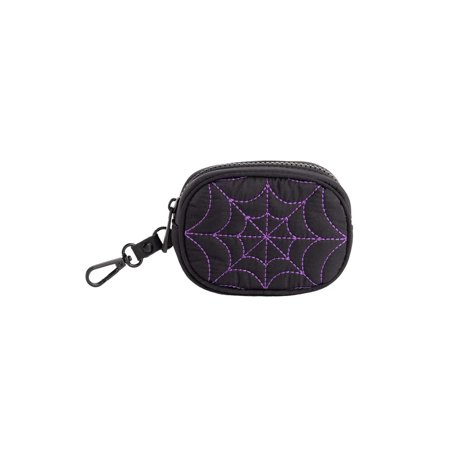 Recycled Nylon Spiderweb Charm Wallet