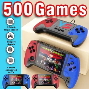 New Handheld Game Console, Retro Large Screen Design, Smooth Joystick Button Operation, Ideal for Nostalgic Players, Home Use, Friends, Handheld Gaming Console