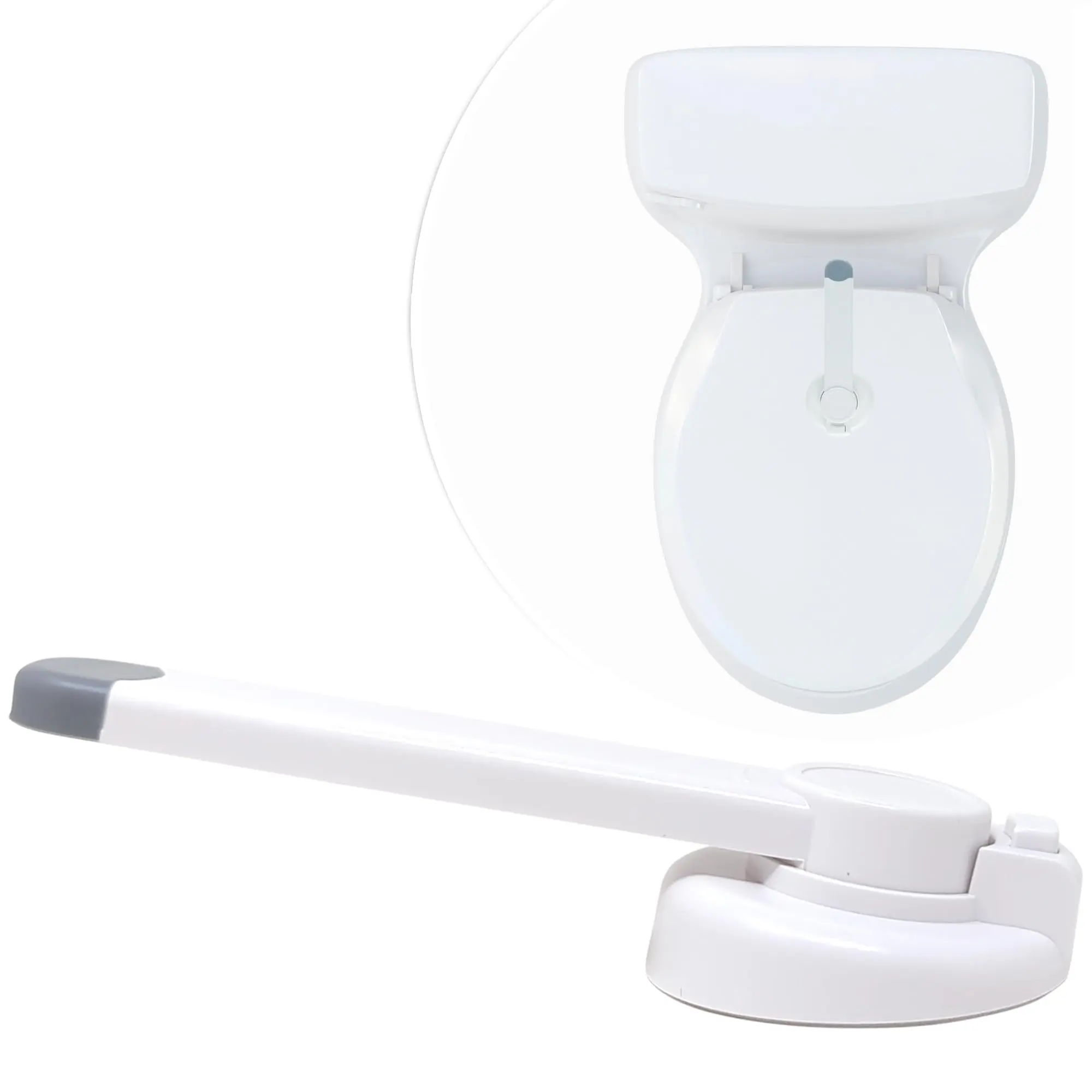 Safety Toilet Seat Lock - Easy to Install and Use  Proof Your Bathroom No Tools Needed Fits Toilets 1 Pack