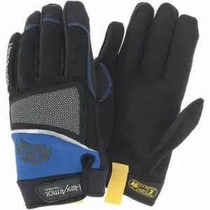 HexArmor Level 5 Cut & Puncture Resistant Mechanics Gloves, Blue/Black, 2XL (11), 1-Pair, Model 4018-XXL