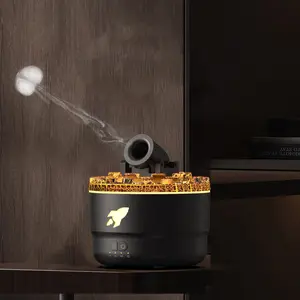 Volcanic Crack Aromatherapy Humidifier, USB Humidifier Machine, Unique Design, 5v USB Powered, Colorful LED Lights, Water Shortage Power Protection, Ideal Gift