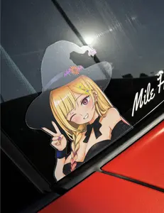 Witchy Dress-Up Car Sticker