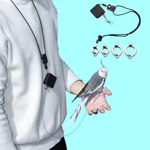 Bird Training Rope, 6 Counts/set Retractable Bird Flying Rope, Lightweight Training Rope for Parrot, Multifunctional Pet Supplies