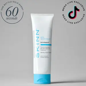 SKINN Cosmetics DermAppeal Microdermabrasion Treatment with V5 Crystal Technology - Powerful Treatment for All Skin Types, Flawless Skin, Comfort