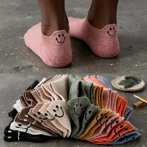 Kawaii Women's Embroidered Ankle Socks 1 Pairs Cotton Ruffled Edge Breathable Soft Stretchy Low Cut Pastel Colors for Casual Lightweight Aesthetic Maternity Bridal Womenswear Outfits Colorblock Thermal Lined Over-the-Knee heatless curl