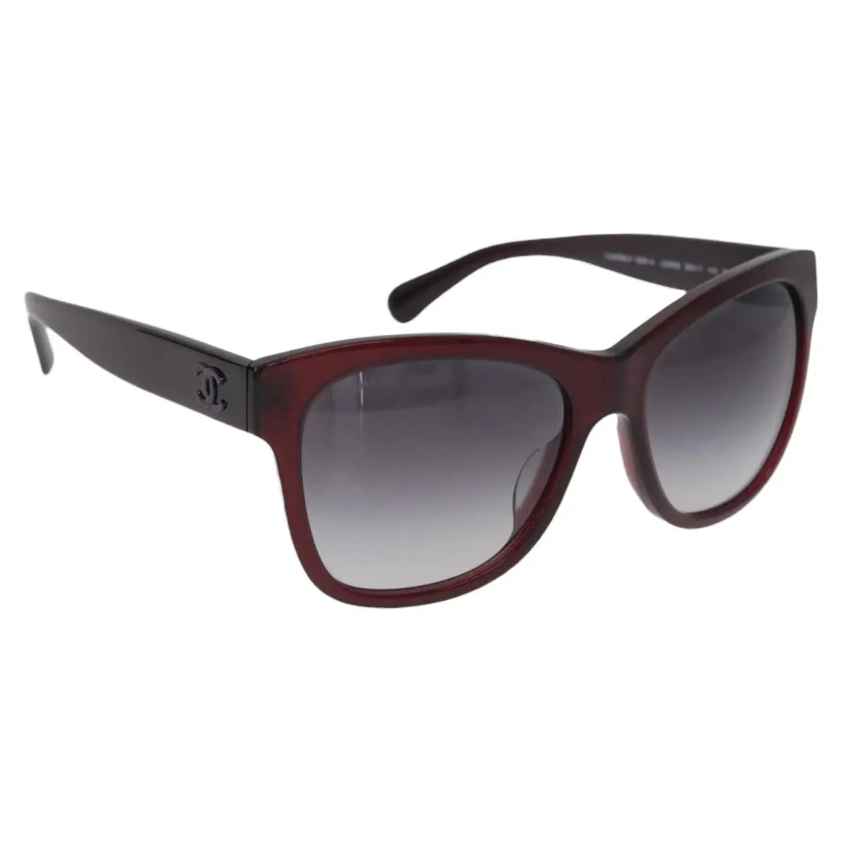 Pre-owned JP SW2598 CHANEL COCO Mark Sunglasses Plastic Brown CC