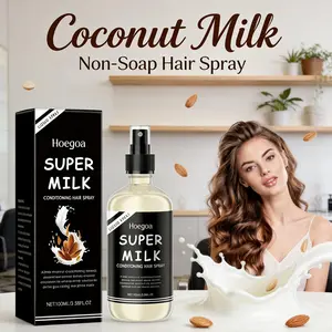 3pcsHand-free hair spray containing high-concentration coconut milk. Gentle moisturizing, improves frizz, makes hair smooth and shiny, and gives a refreshing, fluffy effect.