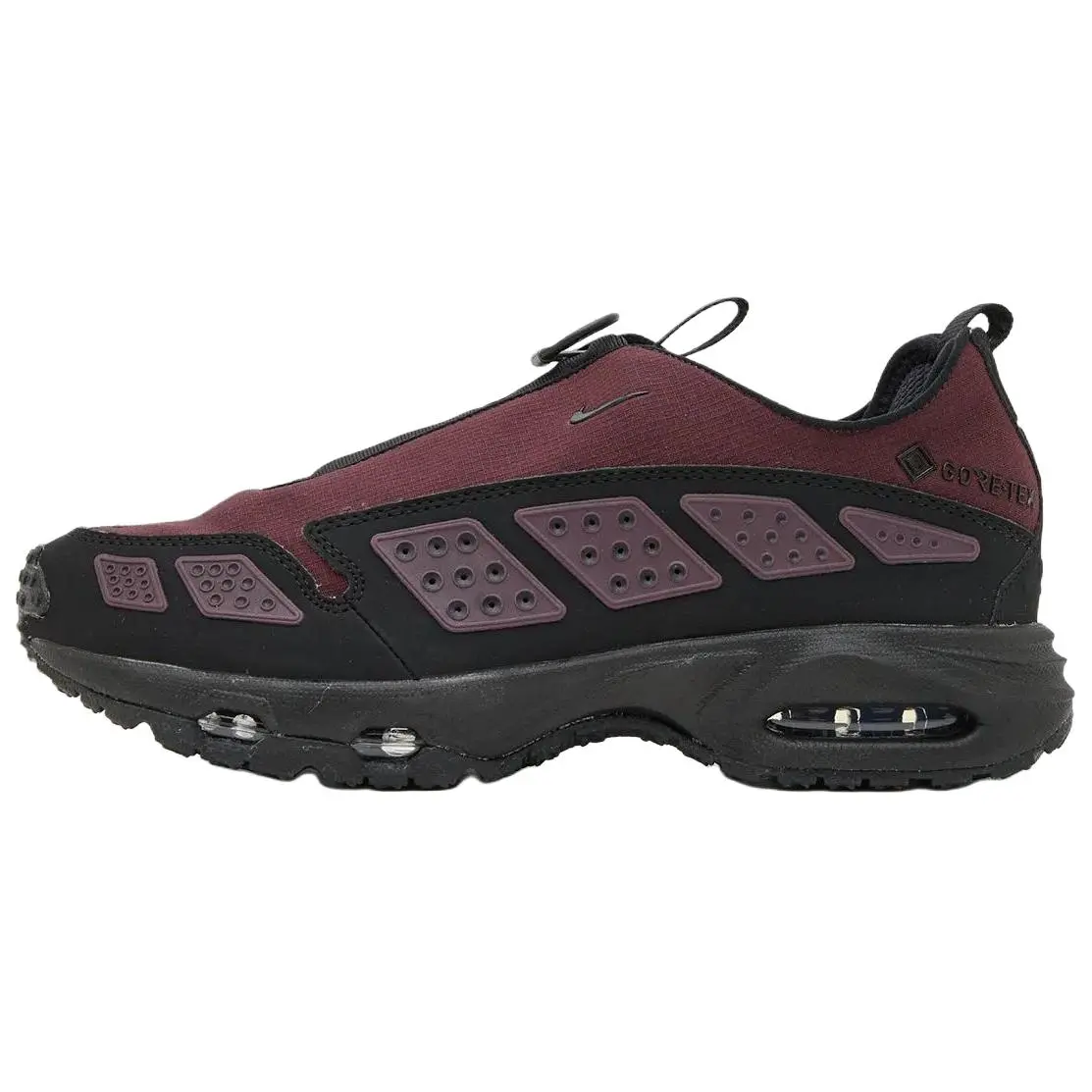 Women's Nike Air Sunder Max GORE-TEX 'Burgundy Crush' Waterproof Athletic Sneaker - Casual Solid Trainer for Light Trails, Rainy Days - Runs Small Footwear