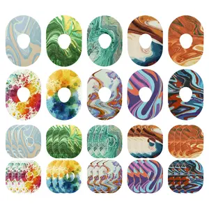 30 Pack Adhesive Patches For Dexcom G7  Waterproof And Sweatproof Pre-cut Overpatch Stickers Compatible With Long-lasting Flexible Cgm Sensor Covers Durable Tape Pattern