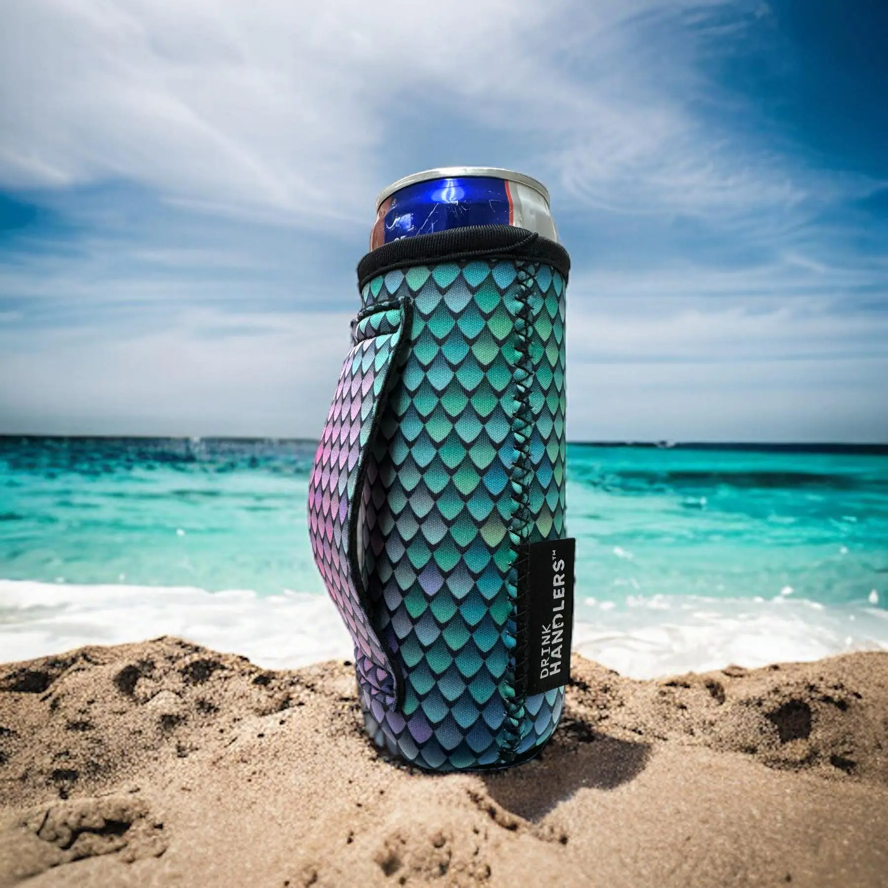 3 Pack - 12oz Slim Can Neoprene Drink Sleeve with Handle