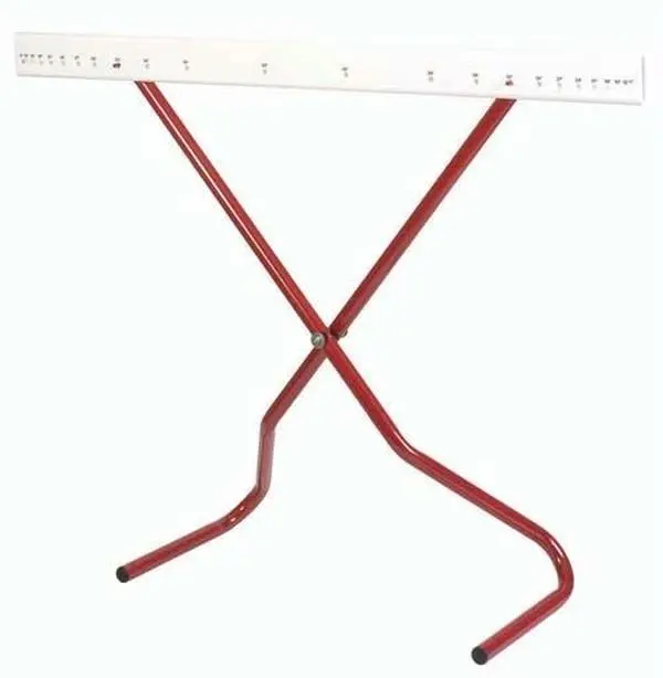 212 MAIN Adjustable Powder Coated Steel-Leg Track & Field Hurdle - Collapsible, High-Impact, Multi-Size, Safe for Athletic Training with 6 in.-42 in. Adjustable Heights, Plastic
