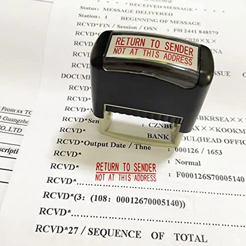 Address Stamp, Copy Info Stamp, Payment Info Stamp, Certification Info Stamp, Self-Fill Rubber Stamp, Office Seal, Business Supplies, Easy Operation, Office Essential, Office Stamps, Return Address Stamp