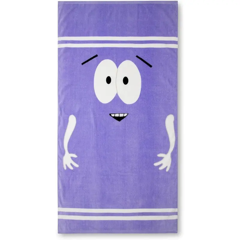 South Park Towelie Bath Towel, Ultra Super Soft Cotton, Quick Dry Absorption, Absorbent Breathable Towel, Reusable, Ideal for Pool, Beach, Home Decor, Bathroom Towel, Pool Towels