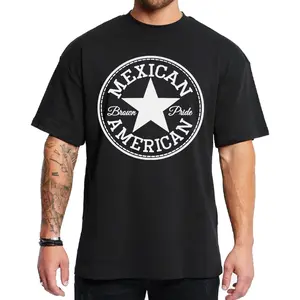Mexican American Brown Pride Star Chicano Clothing, Mexican Clothes, Lowrider Clothes Oversized Graphic Tee Medium Heavy Sweatshirt Hoodie for Men & Women Full size S-5XL