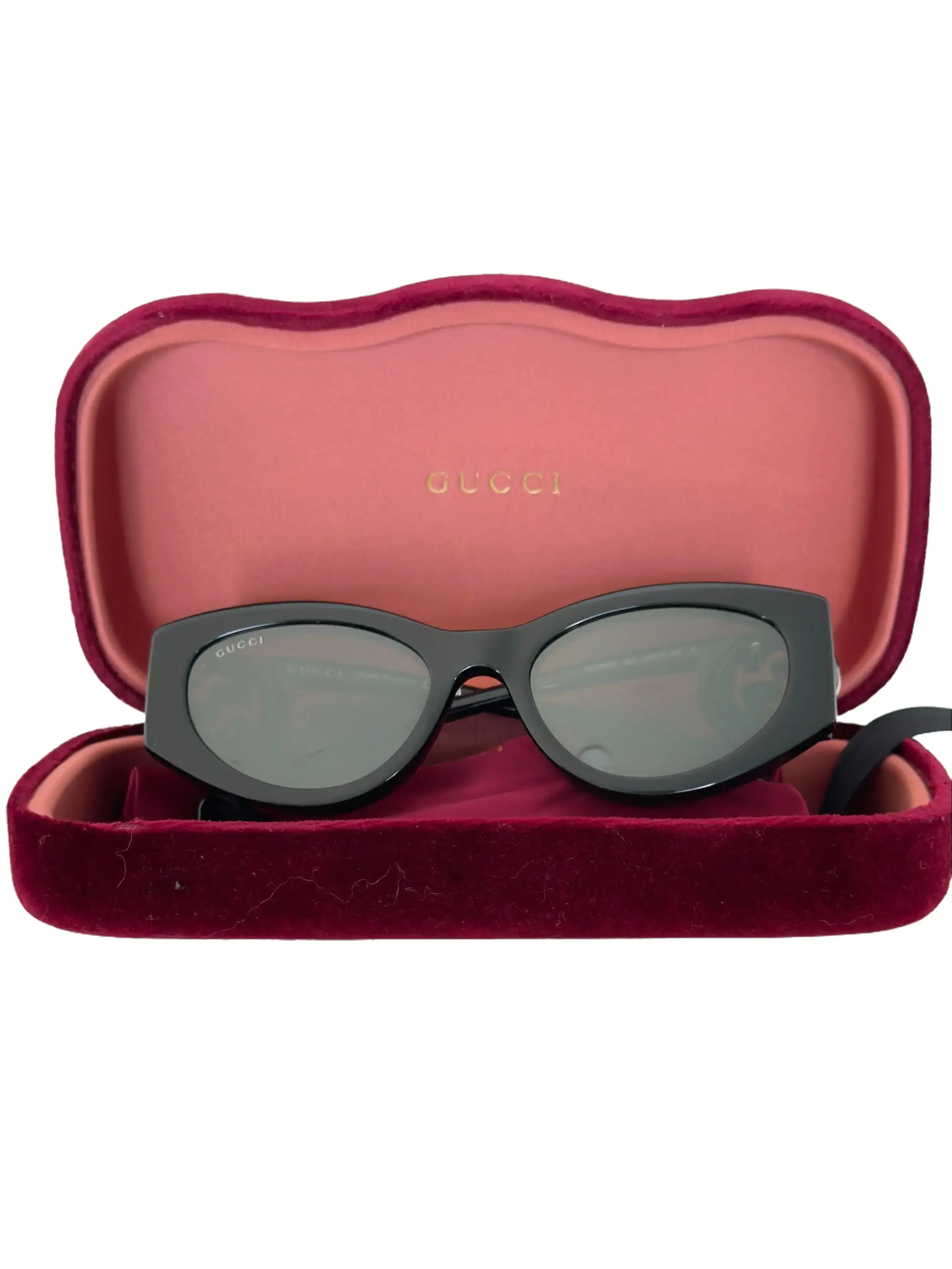 Pre-owned GUCCI Square Sunglasses Black