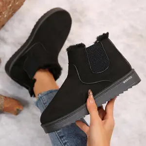 Warm & Cozy Women’s Snow Boots with Braided Decor Plush Lining‌ Indoor Outdoor Shoes