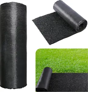 8' x 2' Recycled Rubber Mulch Mat Roll, Permanent Mulch Walkway Pathway, Garden Edging Border for Plants, Vegetables & Flower, Reusable Rubber Mat for Landscaping, Outdoor and Playground