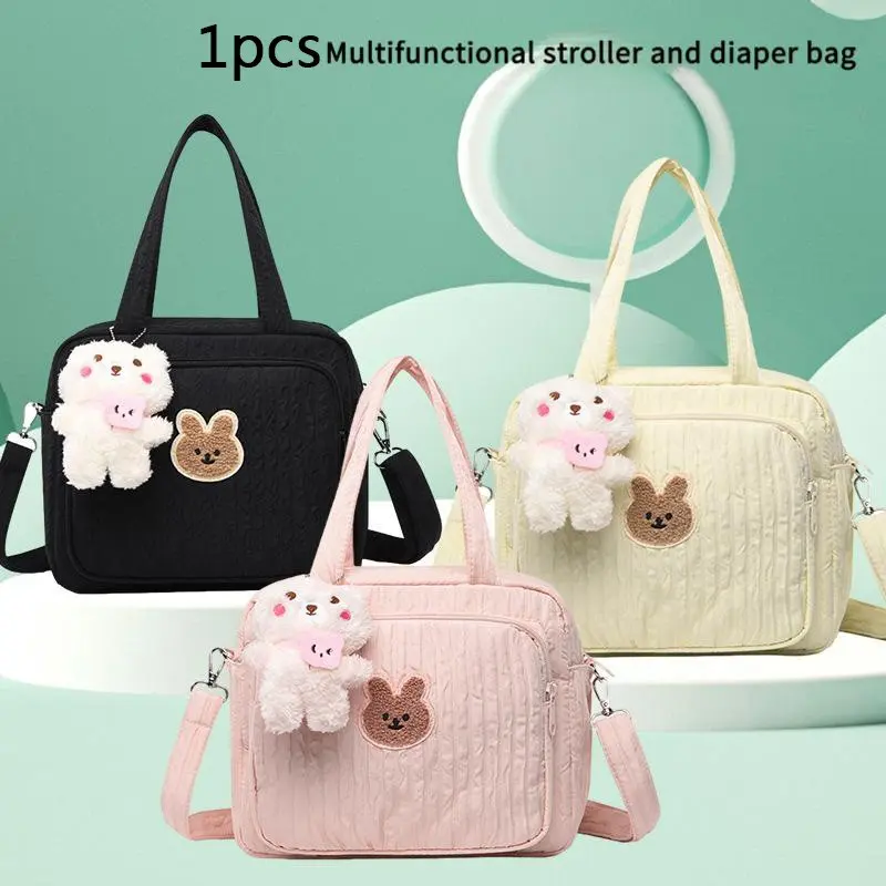 Cute Fashion Mommy Handbag, Mummy Bag, Baby Bottle Diaper Storage Bag, Crossbody Shoulder Bag, Partitioned Storage, Maternity Backpack, Multifunctional Diaper Bag, Lightweight Diaper Handbag, Diaper Bag Purse