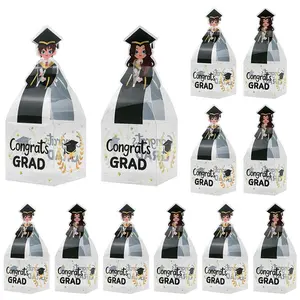 Graduation Party Candy Boxes, Transparent PVC Gift Packaging, Bachelor Gown Decorative Box Set, Perfect Grad Season Essentials, Graduation Gifts