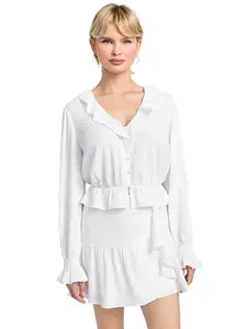 GUESS Female Shaelo Ruffled Top