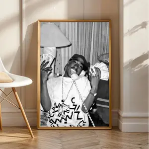 Tupac Shakur Legendary Rapper Poster, Vintage Retro 90s Hip Hop Music Wall Art (Unframed / Print Only)