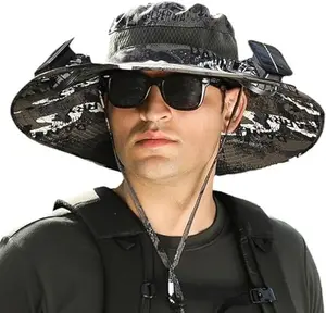 Hot Weather Essential ️ This Fan Hat Keeps You Cool While Working, Fishing or Traveling