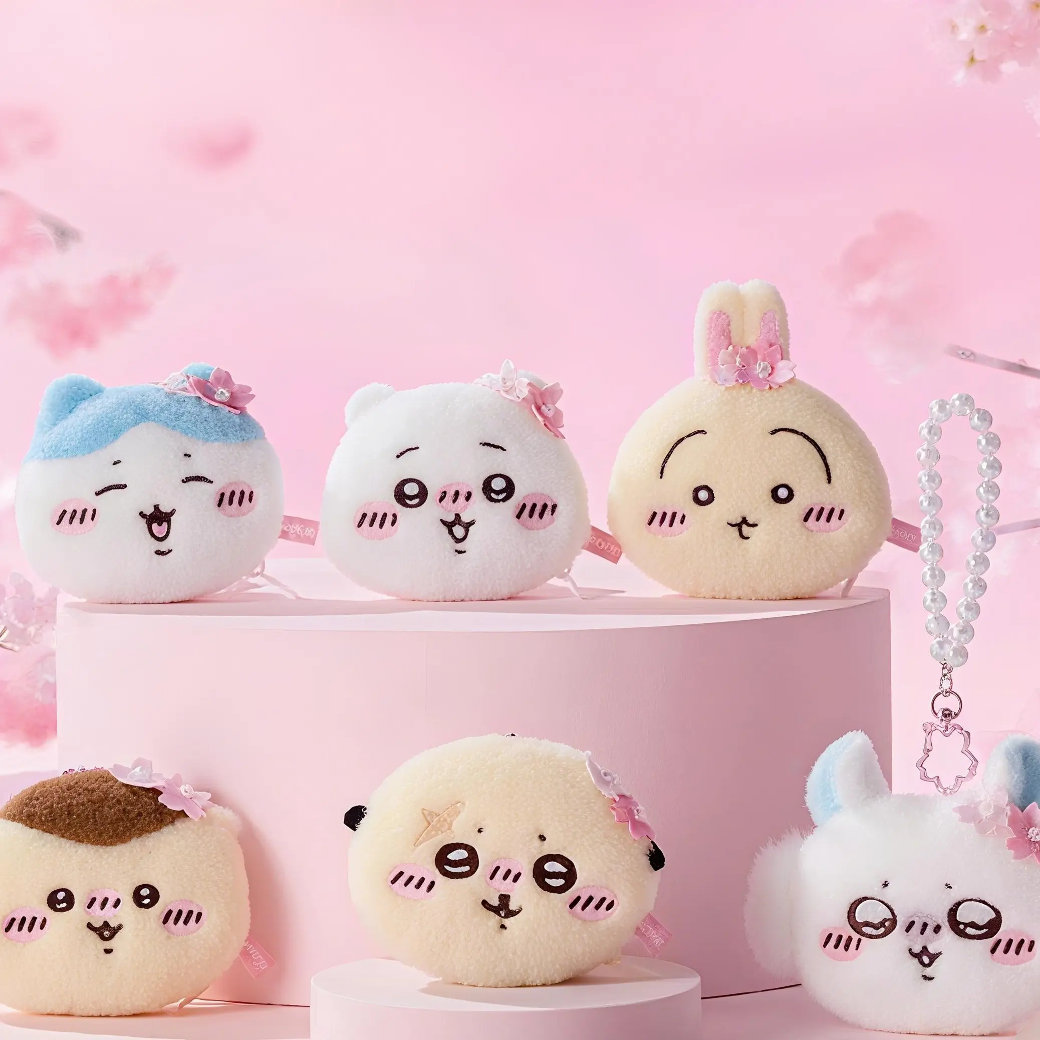 MINISO Chiikawa Cute Plush Coin Purse Keychain Kawaii Bag Charm Mini Wallet Compact Adorable Design Soft Plush Texture Versatile Usage 4.3*1.7*3.9inch,Christmas & Holiday Haul,Perfect Gift for Mom,#Summervibes