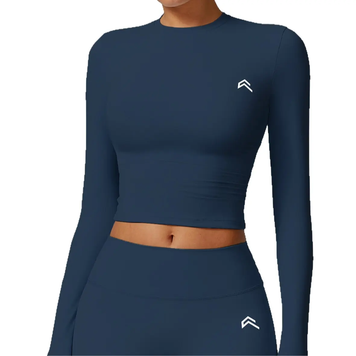 OnerActive Women's Long Sleeve Athletic Sports Clothing - Fitted Design Activewear Workout Top, Moisture-Wicking, Quick-Dry, Sporty Chic, Roll-Up Sleeve for Gym Training, Outdoor Running