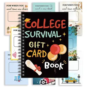 College Survival Gift Card Book - Greeting Card Pages Designed for Tucking in Gift Cards or Personal Messages, a Thoughtful and Fun Way to Celebrate the Next Chapter, Custom Message Card