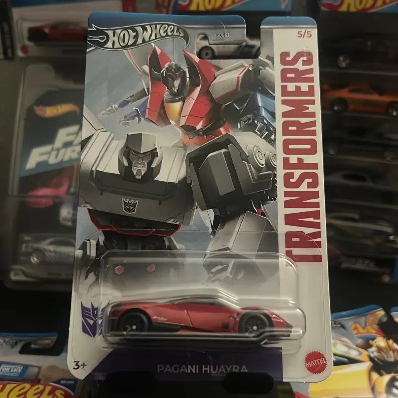 Hot Wheels Pagani Huayra Hot Wheel Collectible Model Car from Transformers Series Red Edition Diecast Toy for Enthusiasts