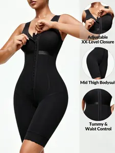 1 Count Women's Shapewear Bodysuit, Fajas, Colombian Shapewear Tummy Control Butt Lifter, Firm Control Body Shaper Jumpsuit with Adjustable Hooks, Sculpting Body Shaperwear for Daily Wear, Suitable For Daily Wear Or Gym, Post Surgery Shapewear
