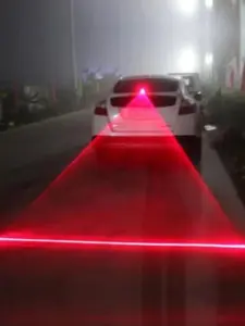 Car Auto LED Laser Fog Light Motorcycle Tail Lamp Vehicle Anti-Collision Taillight Brake Braking Warning Lamps Car Fog Light Driving Lights