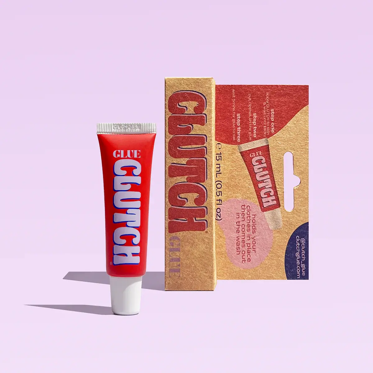 CLUTCH Glue – Fashion Glue | No-Slip Clothing Adhesive | Boob Tape Alternative | Vegan & Water-Soluble Sweat Resistant Hypoallergenic