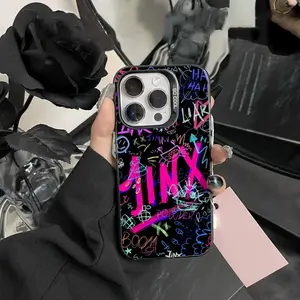 JinX Game Arcane LOL Phone Case Cover Color electrosilvering For iphone 17 16 11 14 15 12 Pro 11 Plus 13 Pro MAX Samsung Galaxy S25 S24 S23 A56 A55 A54 Drop case