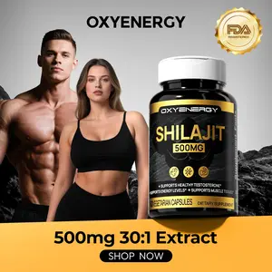 Oxyenergy Himalayan Resin Complex, 500mg High Strength, Natural Vitality & Endurance Support, 60 Vegetarian Capsules Ancient Himalayan Resin for Daily Energy, Stamina & Strength Man Fitness Supplement Fitness Vitamin