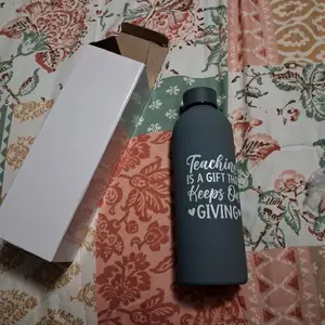Teacher Appreciation Gift Water Bottle, Insulated Reusable BPA-Free Bottle for Educators Tumbler Drinkware Portable Bottled Washable