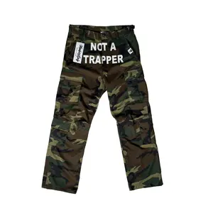 Not a Trapper Camo Cargo Pants – Fitted Y2K Streetwear Camouflage Pants