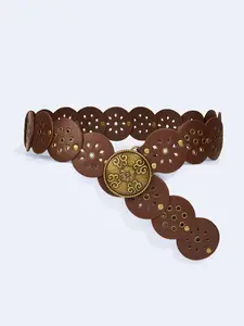 Vintage Western Boho Y2K Street Style Bling western belt, Hollow Out Rivet Decorative Waistband, Suitable for Dresses, Pants, High Heels, Travel, Wedding