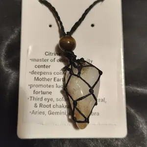 Handcrafted citrine necklace