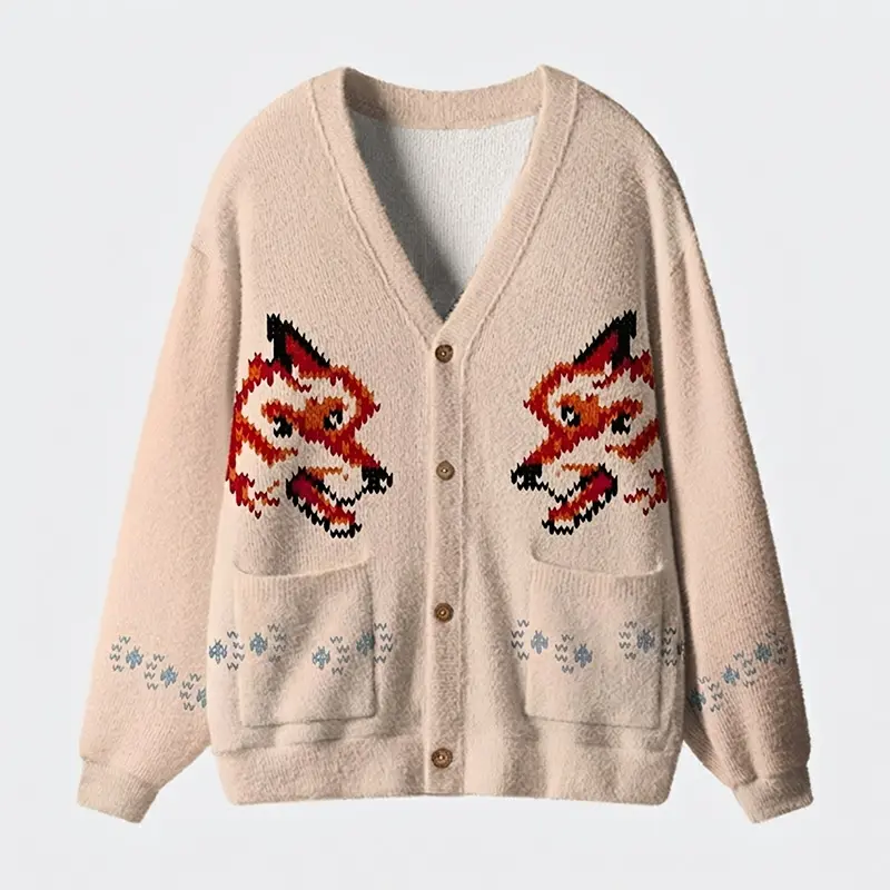 Fox Cardigan (Space Rescue Mission) Geek Cardigan Sweater