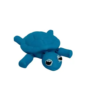 TiosOddities Wobbly the Wiggly Turtle Fully Articulated Shell Buddy 5 Movable Points Non Toxic Eco Friendly Materials Pocket Size Happiness