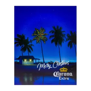 Northlight 18.75" Motion Activated Musical Corona Wall Art