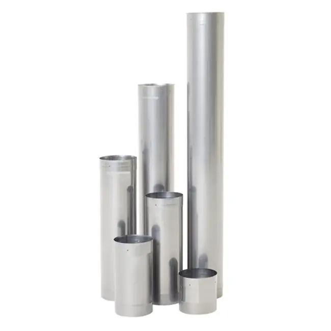 Olympia 3601436 Rhino Rigid 316L Stainless Steel Chimney Liner, 6 x 24 in., with Adapters for Tools & Hardware Pumps & Plumbing Pipes & Fittings