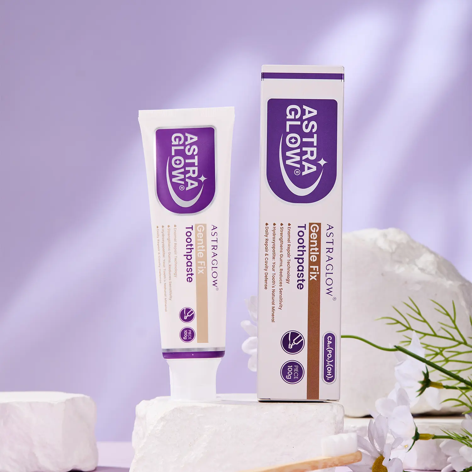 Gentle Fix Toothpaste 1 – with nano hydroxyapatite, fluoride-free, for fresh breath, made with natural ingredients. Helps prevent tooth loss. Contains NHA, which effectively repairs tooth enamel.