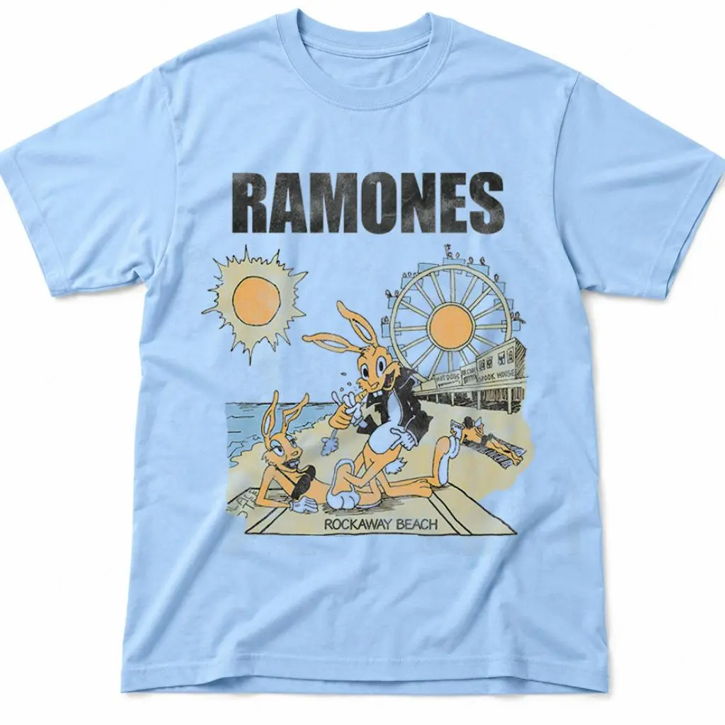 Ramones Hey Ho Lets Go Vintage Graphic T Shirt CBGB NYC Punk Bootleg Fan Collection HY5985