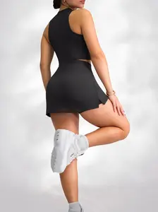 Athletic Doll Tennis Skirt (Black)